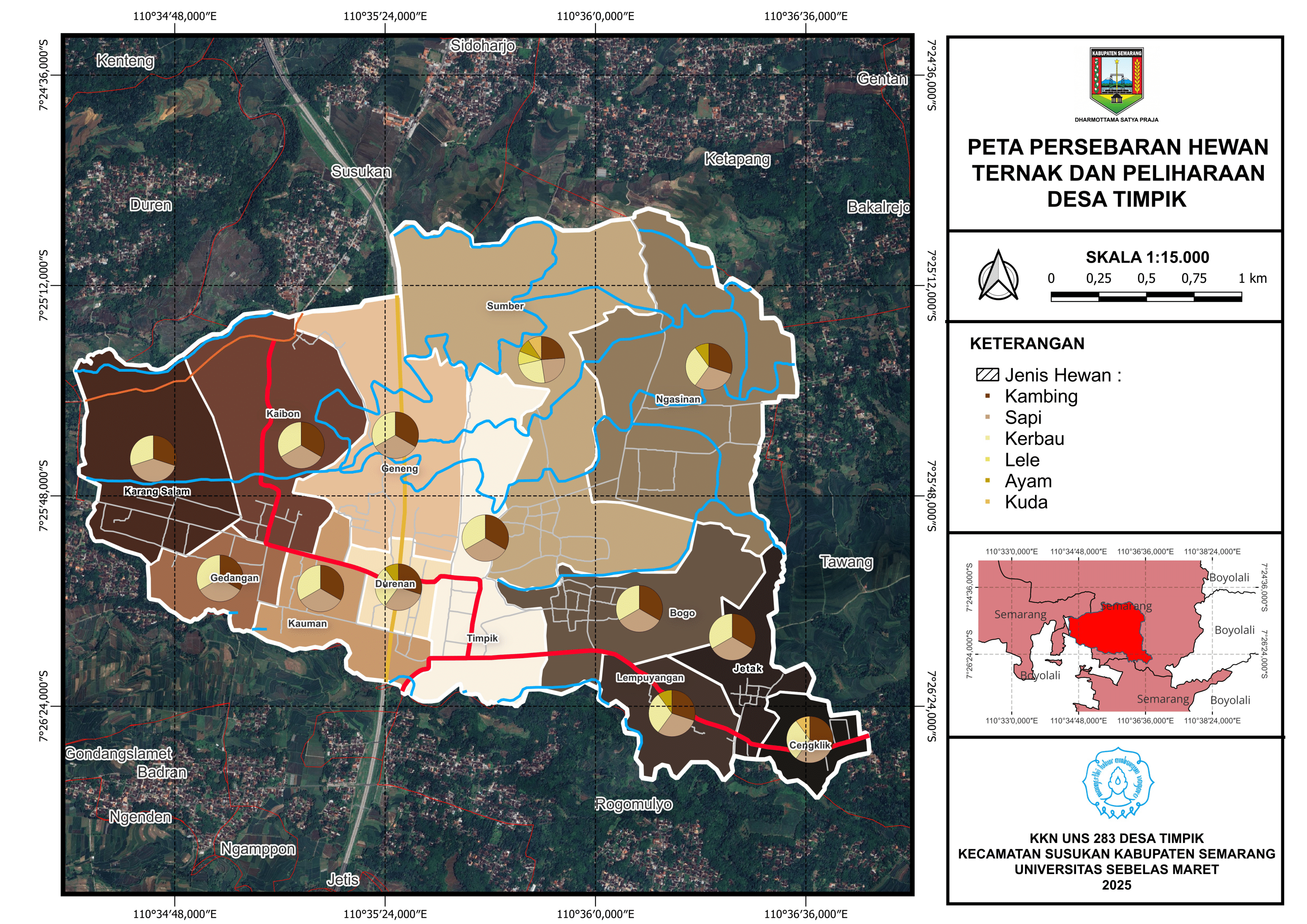 Peta Persebaran Hewan Ternak