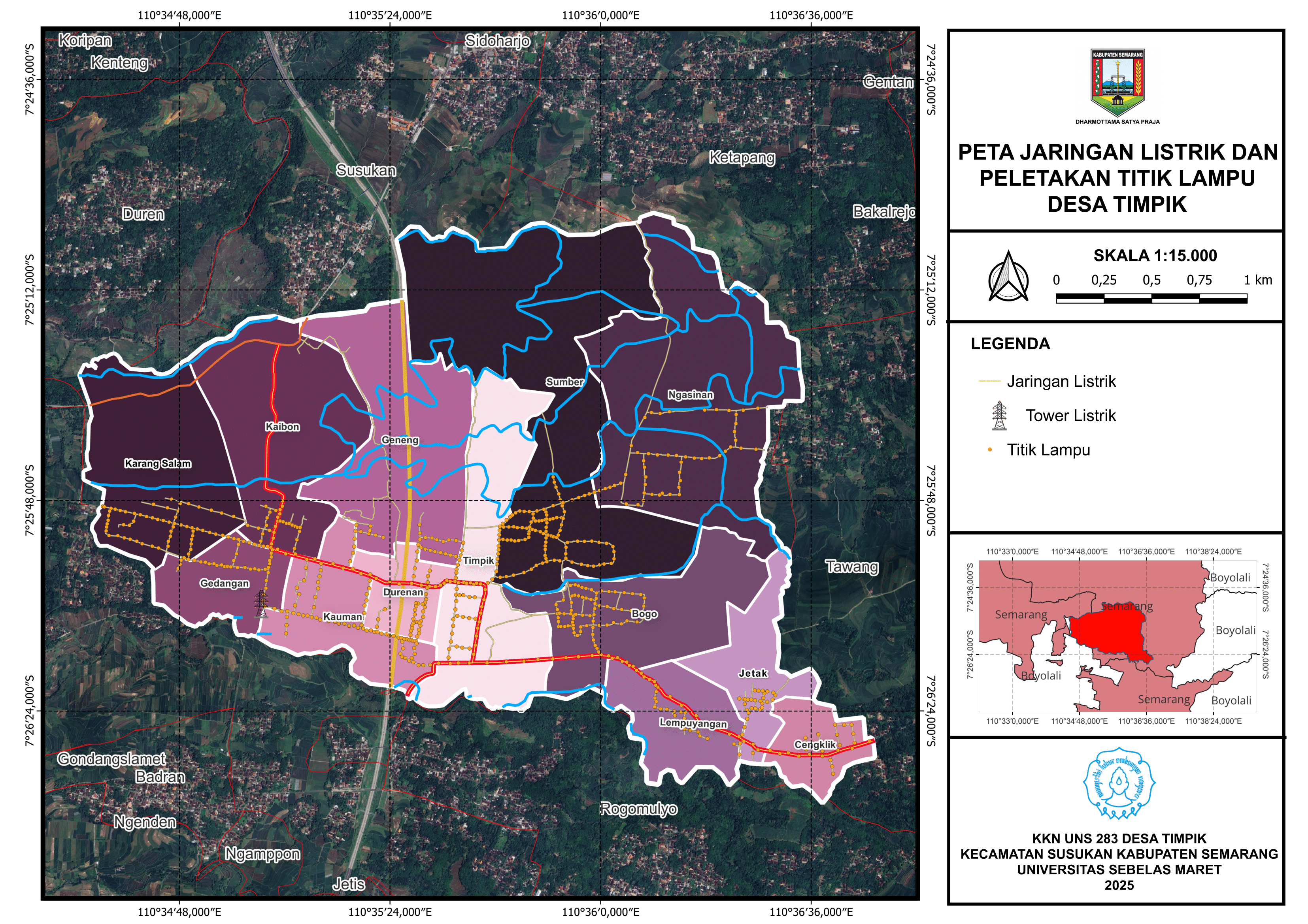 Peta Aliran Listrik & Titik Lampu