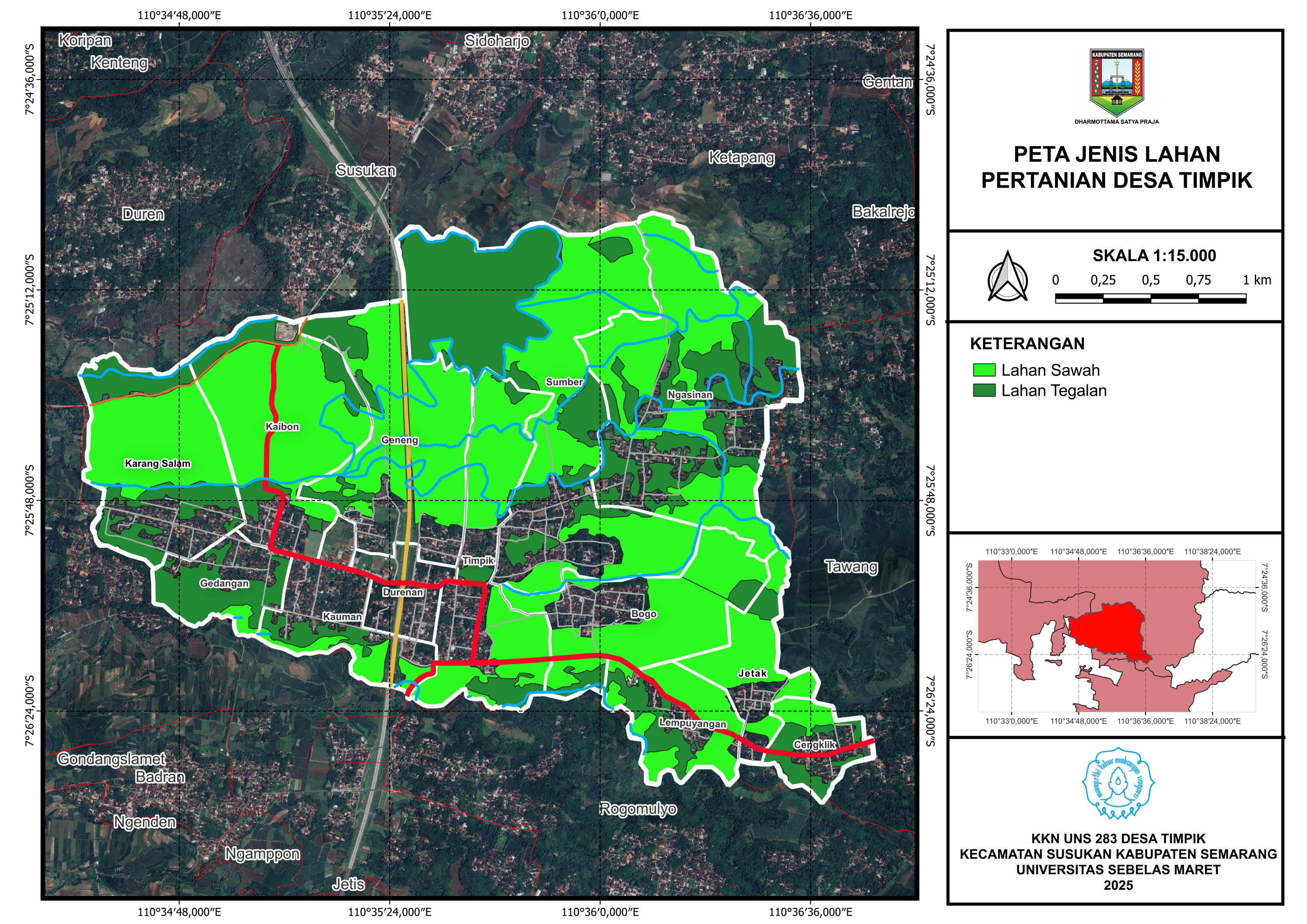 Peta Jenis Lahan Pertanian